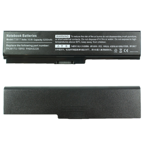 Батарея для ноутбука Toshiba PA3817 (Satellite: L650, L650D, L750, L770, L775 series) 10.8V 5200mAh Black