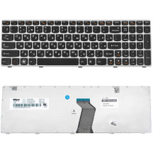 Клавиатура для ноутбука LENOVO (G580, G585, N580, N585, Z580, Z585) rus, black, white frame