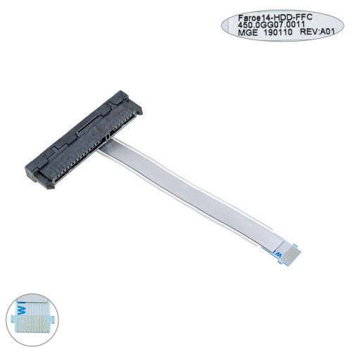 Шлейф HDD для ноутбука НР (14-dh, 14m-dh, tpn-c131) 450.0GG07.0011