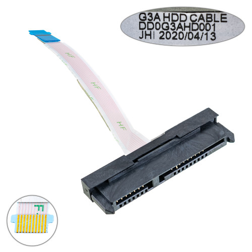 Шлейф HDD для ноутбука НР (15-ce,15-dc,14-v) DD0G3AHD001