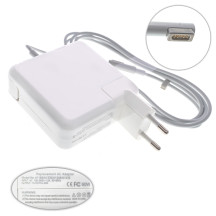 Блок живлення для ноутбука APPLE MagSafe 16.5V, 3.65A, 60W, white, квадратний, з євро-адаптером (A1184, A1330, A1344, A1278), L-подібний роз'єм MagSafe