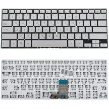 Клавиатура для ноутбука ASUS (GX500, NX500 series) rus, silver, без фрейма