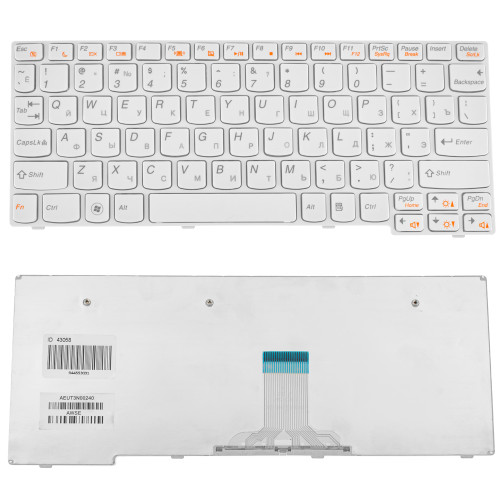 Клавиатура для ноутбука LENOVO (IdeaPad: E10-30 series) rus, white