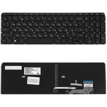 Клавіатура для ноутбука HP (Envy Touchsmart: M6-K series) rus, black, підсвічування клавіш