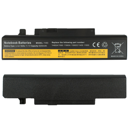 Батарея для ноутбука LENOVO 57Y6440 (IdeaPad: Y460, B560, V560, Y560) 10.8V 5200mAh Black