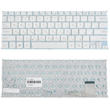 Клавиатура для ноутбука ASUS (S200, X201, X202 series ) rus, white, без фрейма