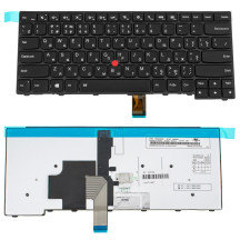 Клавіатура для ноутбука LENOVO (ThinkPad Edge: T431S, T440, T440P, T440S) rus, black, підсвічування клавіш