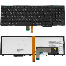Клавіатура для ноутбука Lenovo (ThinkPad Edge: E531, E540) rus, black, підсвічування клавіш