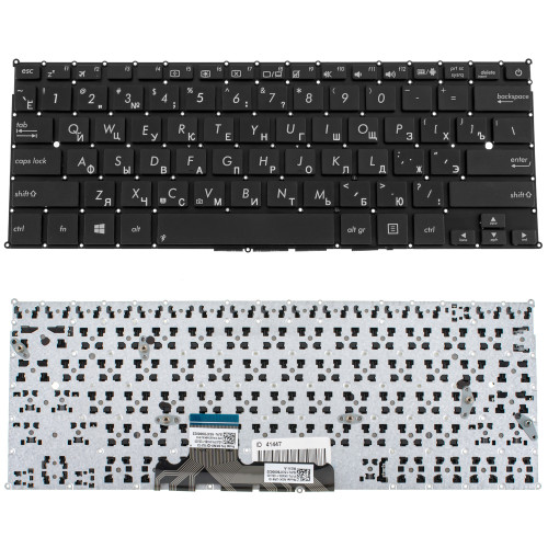 Клавиатура для ноутбука ASUS (TX201 series) rus, black, без фрейма