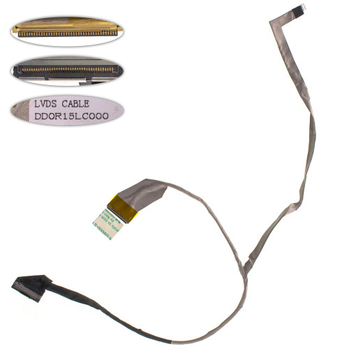 Шлейф матриці для ноутбука HP (Pavilion: G6-1000, HP G6-1000), LED, роз'єм під камеру, rev.2 (DD0R15LC000)