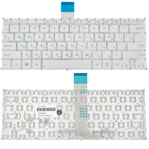 Клавіатура для ноутбука ASUS (F200, R202, X200 series) rus, white, без фрейма