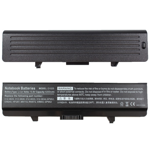 Батарея для ноутбука Dell RN873 (Inspiron: 1440, 1525, 1526, 1545, 1546, 17, 1750, Vostro 500) 10.8V 5200mAh Black