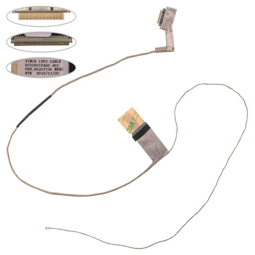 Шлейф матрицы для ноутбука LENOVO (G500, G505, G510), LED, разъем под камеру (MB: DIS) (DC02001PR00)