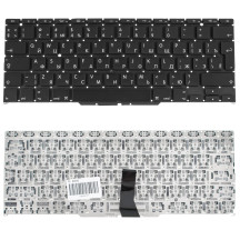 Клавіатура для ноутбука APPLE (MacBook Air: A1370, A1465 (2011-2015)) rus, black, BIG Enter