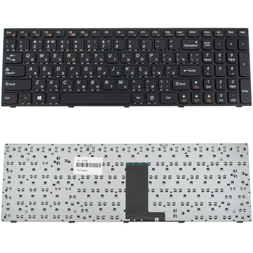 Клавиатура для ноутбука LENOVO (M5400, B5400) rus, black, black frame