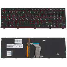 Клавиатура для ноутбука LENOVO (Y500, Y510p) rus, black, подсветка клавиш