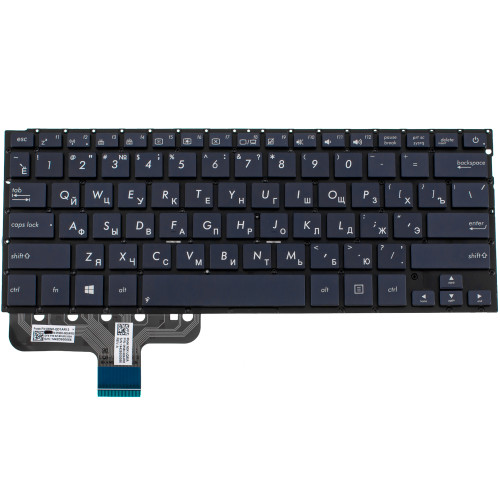 Клавиатура для ноутбука ASUS (UX301LA ) rus, black, без фрейма, подсветка клавиш