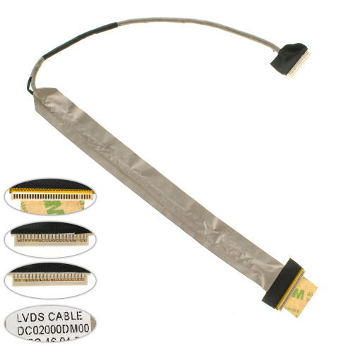 Шлейф матрицы для ноутбука TOSHIBA (P200, P205, X100, X205), CCFL (DC02000DM00)