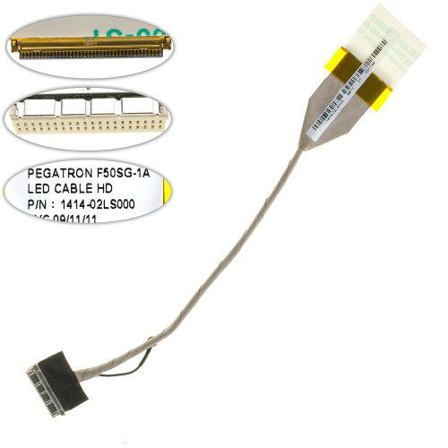 Шлейф матриці для ноутбука ASUS (F50, F55, X61S), LED (DC02000L000)