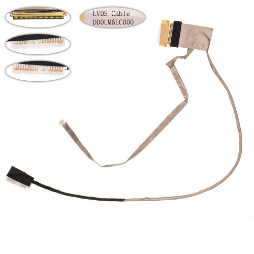 Шлейф матрицы для ноутбука DELL (inspiron: 1564), LED, разъем под камеру (DDOUM6LC000)