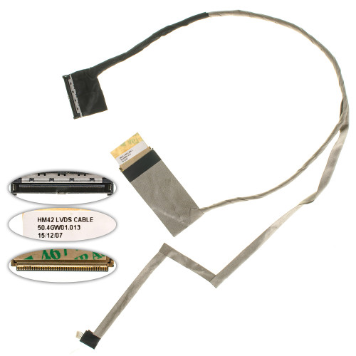 Шлейф матриці для ноутбука ACER (AS: 4350, 4741, 4755, EM: D440, D640, D730, TM: 4350, 4740, 4750), LED, роз'єм під камеру (50.4GW01.003)