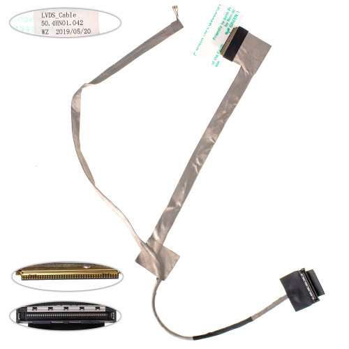 Шлейф матриці для ноутбука ACER (AS: 7251, 7551, 7741, 7751, EM: G640, G730), LED, роз'єм під камеру (50.4HN01.021)