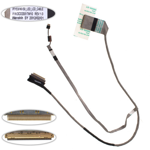 Шлейф матриці для ноутбука ACER (AS: 7560, 7750, GW: NV75, NV77), LED, роз'єм під камеру (DC0200017W10)