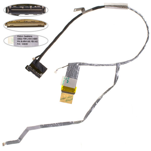 Шлейф матриці для ноутбука HP (Pavilion: DV7-6000, DV7T-6000), LED, роз'єм під камеру, Мікрофон (MH-B3035050)