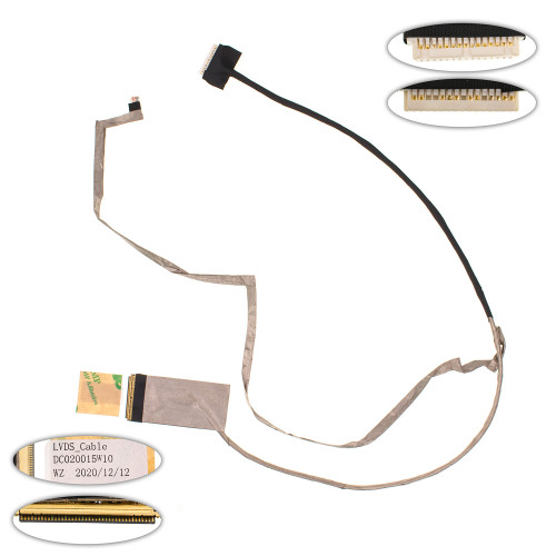 Шлейф матрицы для ноутбука LENOVO (G570, G575), LED, разъем под камеру (DC020015W10)
