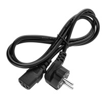Сетевой кабель питания для мощных блоков питания, трапецевидный 220V, CEE7/17-C13, 1.5m