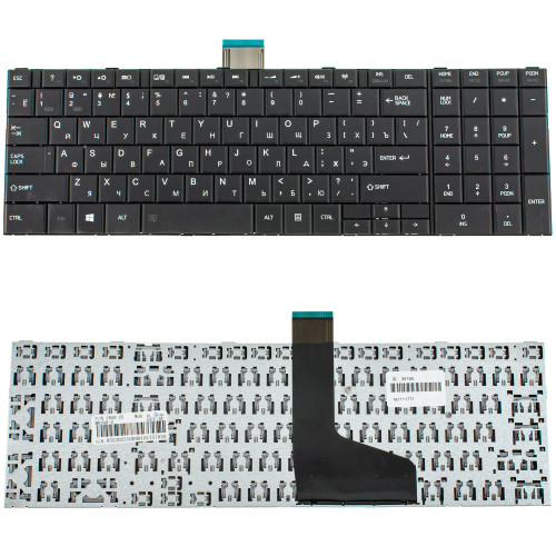 Клавиатура для ноутбука TOSHIBA (C850, C855, C870, C875) rus, black