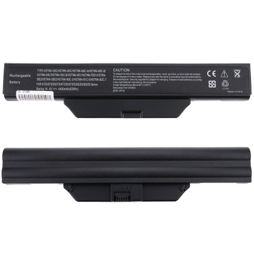 Батарея для ноутбука HP 6720S (Compaq: 510, 511, 515, 550, 610, 615, 6720s, 6730s, 6735s, 6820s, 6830s) 14.4V 4400mAh Black