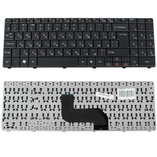Клавиатура для ноутбука ACER (GW: NV52, NV56, NV59, PB: DT85, LJ61, LJ65, LJ67, LJ71, LJ75, LJ77, TJ61, TJ65) rus, black
