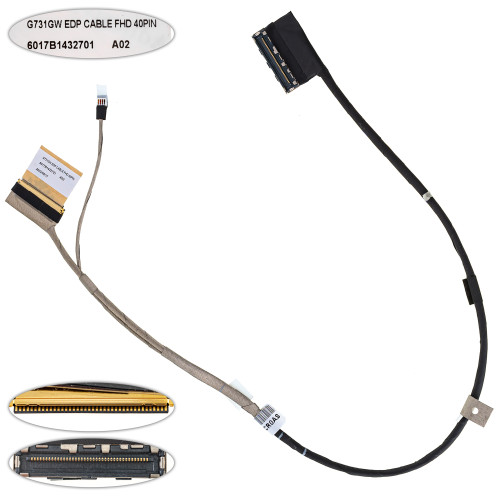 Шлейф матрицы для ноутбука Asus (G731G, G712L, G532L, G732L) 40 0.5 (1422-03cr0as)