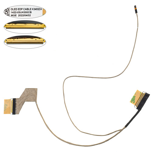 Шлейф матрицы для ноутбука Asus  (K3402Z, K3402V, M3402, X3402) OLED 40 0.5 (1422-03UK000CB) 
