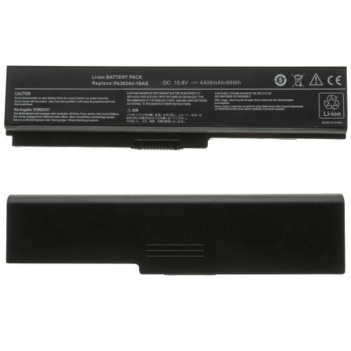 Батарея для ноутбука Toshiba PA3634 (A660, C650, L310, L515, L630, L635, L645, M300, U400, U500) 10.8V 4400mAh Black