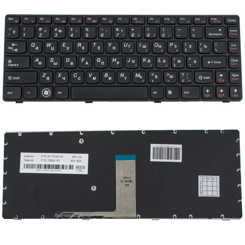 Клавиатура для ноутбука LENOVO (Y480, Y485) rus, black