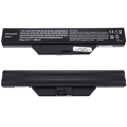 Батарея для ноутбука HP 6720S (Compaq: 510, 511, 515, 550, 610, 615, 6720s, 6730s, 6735s, 6820s, 6830s) 10.8V 4400mAh Black