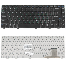 Клавиатура для ноутбука ASUS (A8, A88, W3, W3000, W6, F8, N80, X80, V6000, Z63, Z99), rus, black (матовая)