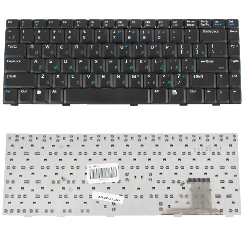 Клавиатура для ноутбука ASUS (A8, A88, W3, W3000, W6, F8, N80, X80, V6000, Z63, Z99), rus, black (матовая)