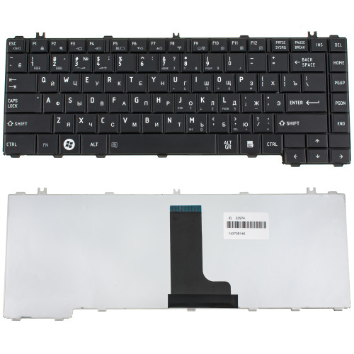 Клавиатура для ноутбука TOSHIBA (L600, L630, L635, L640, L645, C600, C640, C645) rus, black