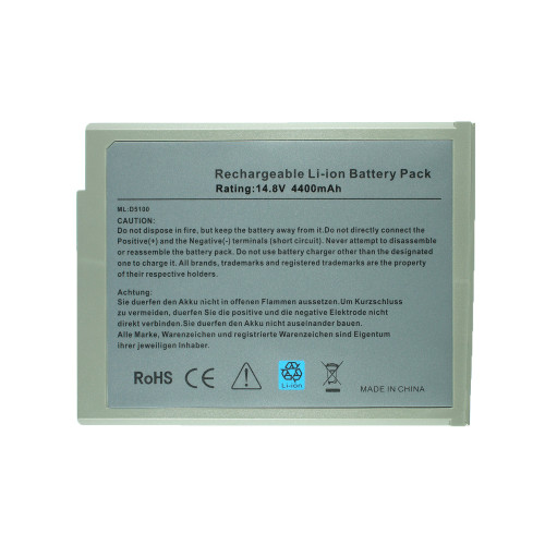 Батарея для ноутбука Dell 6T473 (Inspiron: 1100, 1150, 5100, 5150, 5160, Latitude 100L) 14.8V 4400mAh Silver