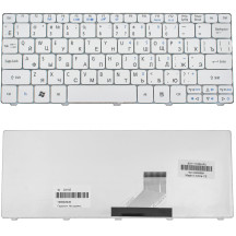 Клавіатура для ноутбука ACER (One: 521, 522, 532, 533, D255, D257, D260, D270, Happy, EM: 350, 355), rus, white
