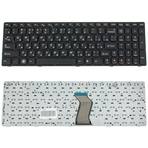 Клавиатура для ноутбука LENOVO (G570, G575, G770, G780, Z560, Z565) rus, black, black frame
