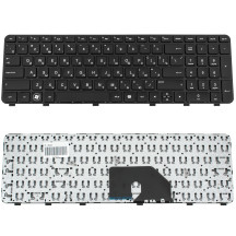 Клавіатура для ноутбука HP (Pavilion: dv6-6000, dv6-6b, dv6-6c), rus, black, з фреймом