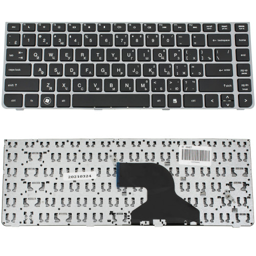 Клавиатура для ноутбука HP (ProBook: 4330s, 4331s, 4430s, 4431s, 4435s, 4436s) rus, black, silver frame