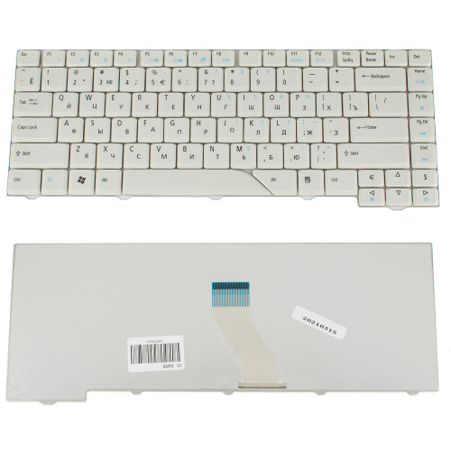 Клавиатура для ноутбука ACER (AS: 4210, 4310, 4430, 4510, 4710, 4910, 5220, 5300, 5520, 5700, 5900, 6920, 6935) rus, gray