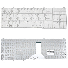 Клавиатура для ноутбука TOSHIBA (C650, C655, L650, L655, C660, L670, L675) rus, white
