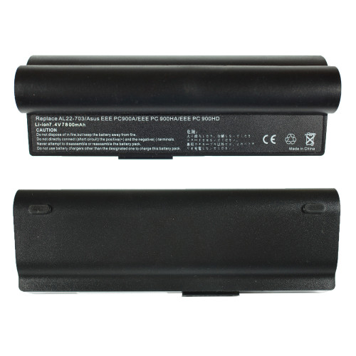Батарея для ноутбука ASUS Eee PC AL23-901 (Eee PC: 901, 904, 1000, 1200 series) 7.4V 7800mAh Black