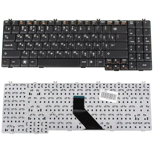 Клавіатура для ноутбука LENOVO (G550, G555, B550, B560, V560) rus, black